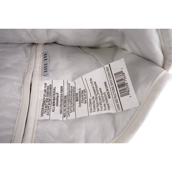 Rae Dunn Tree Skirt MERRY CHRISTMAS Black White Check Embroidered 24 in diam New - Picture 3 of 4